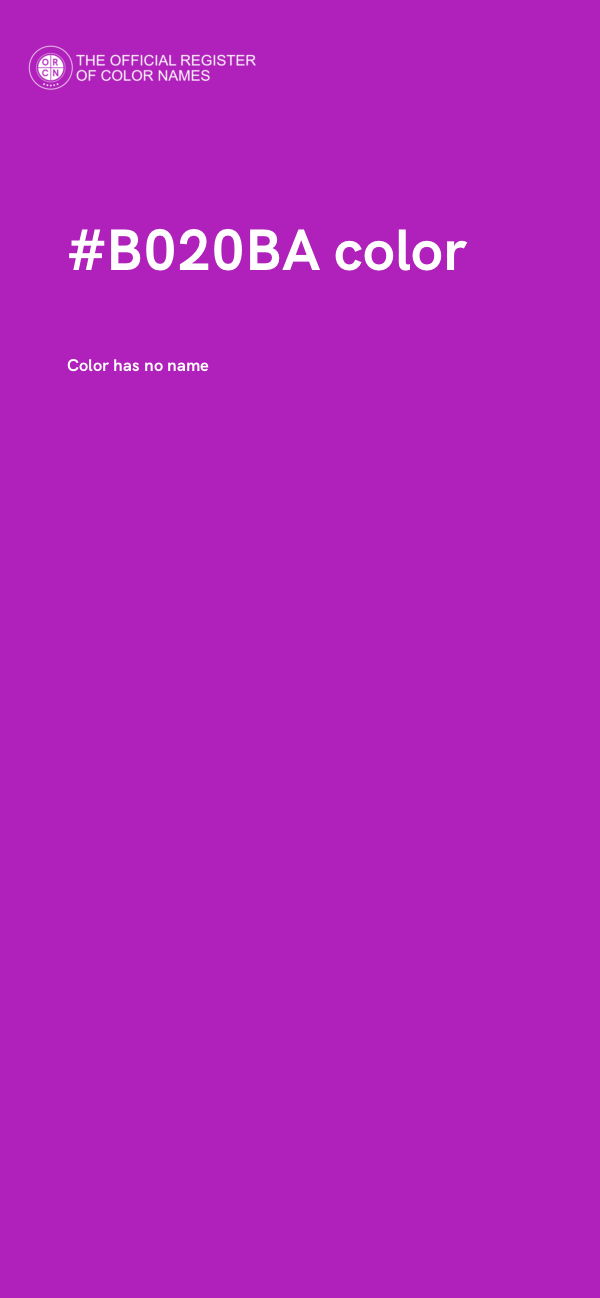 #B020BA color image