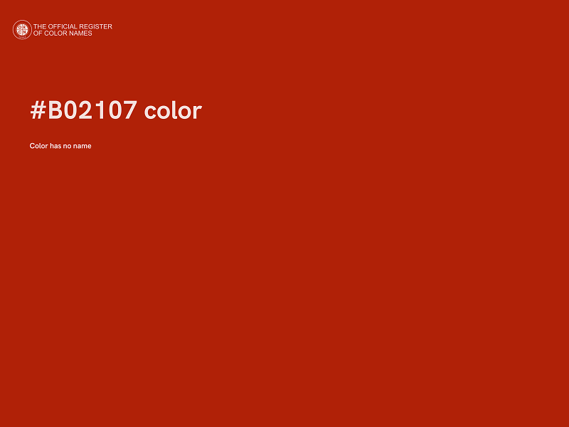 #B02107 color image