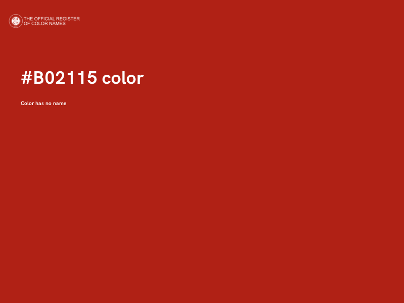 #B02115 color image