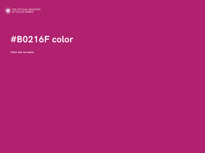 #B0216F color image
