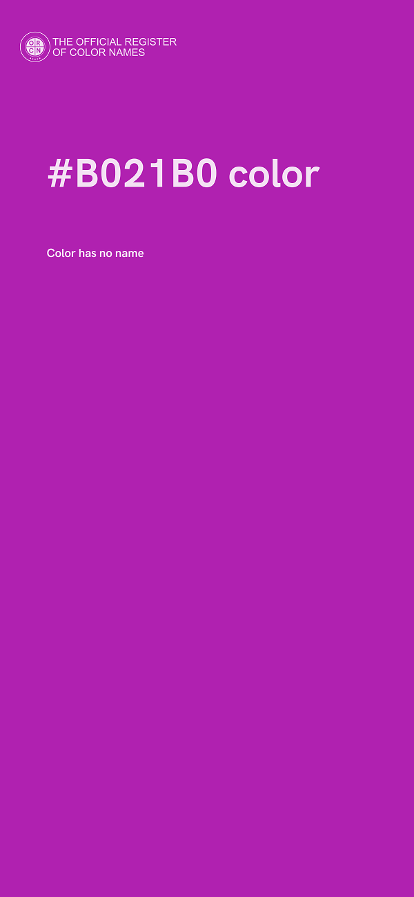 #B021B0 color image