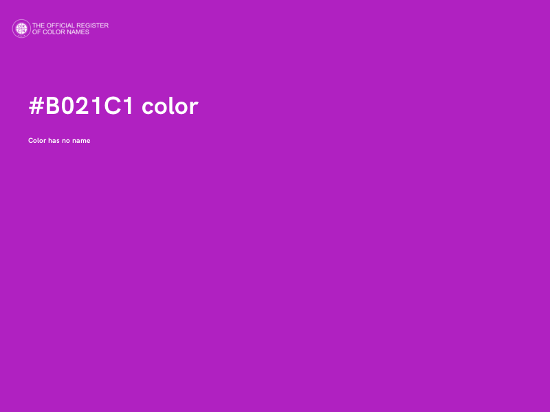 #B021C1 color image