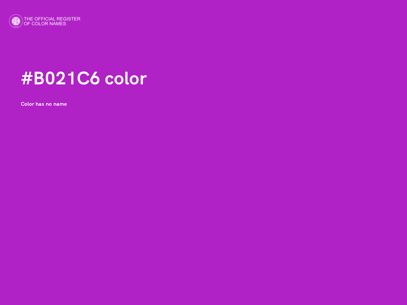 #B021C6 color image