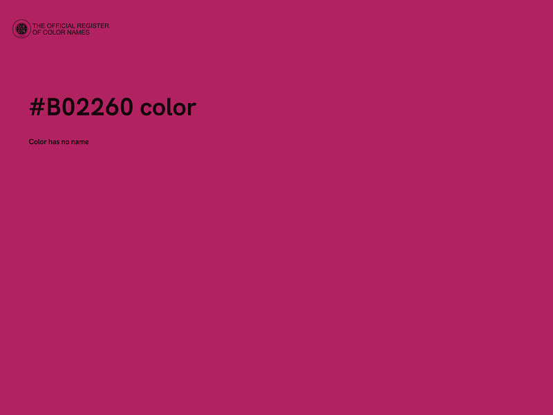 #B02260 color image