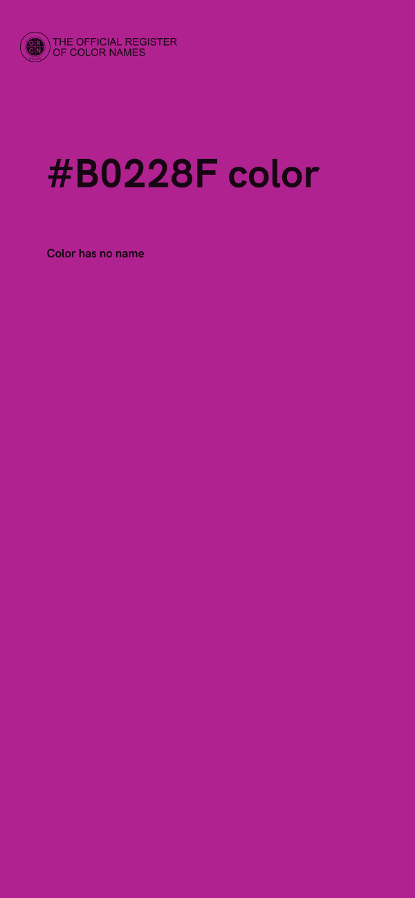 #B0228F color image