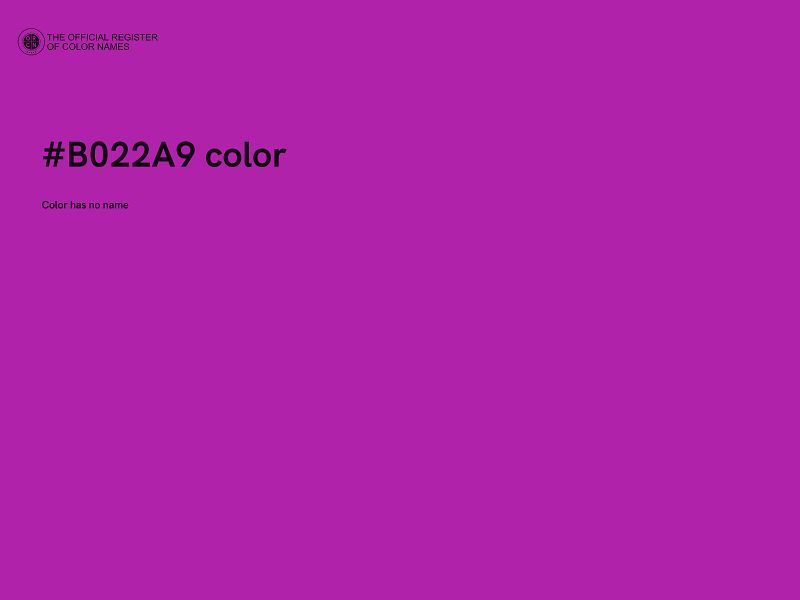 #B022A9 color image