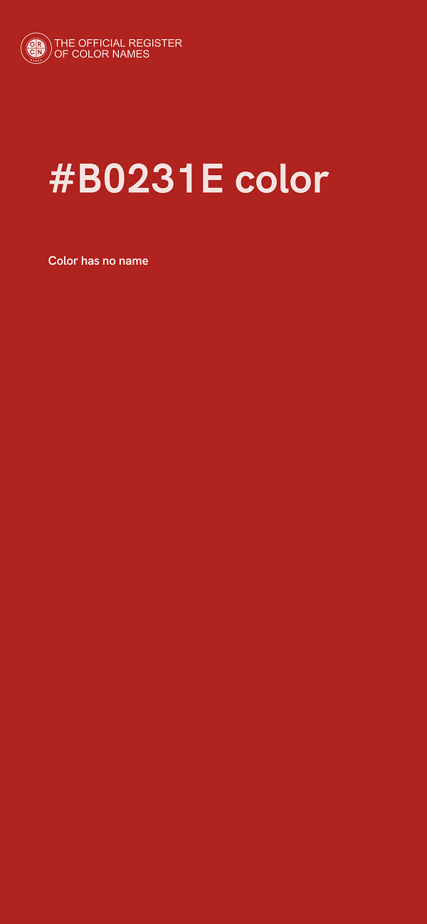 #B0231E color image
