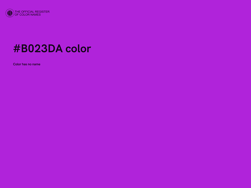 #B023DA color image