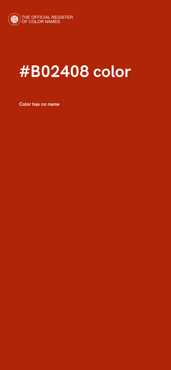 #B02408 color image