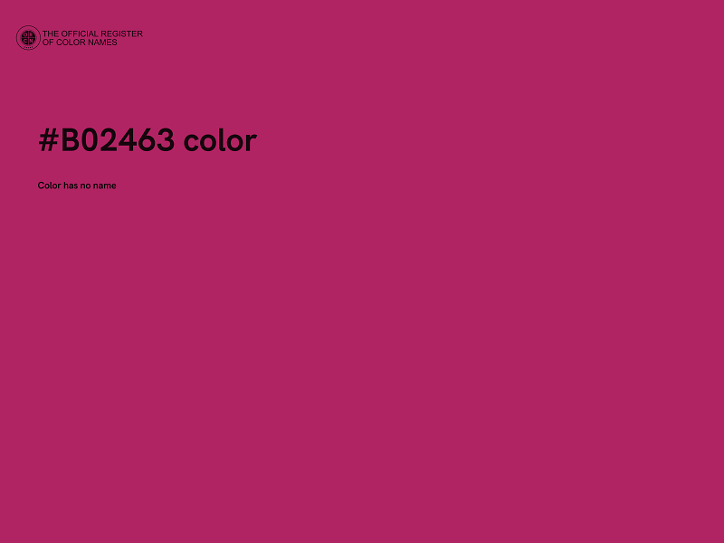 #B02463 color image
