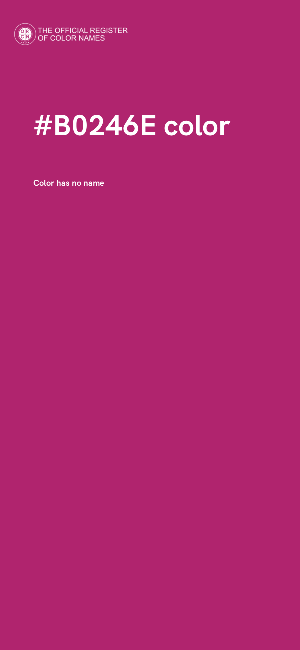 #B0246E color image