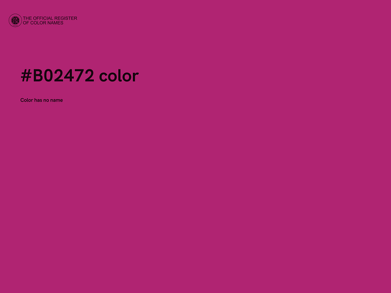#B02472 color image