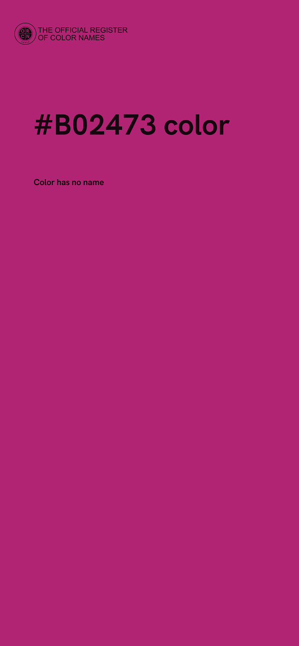 #B02473 color image