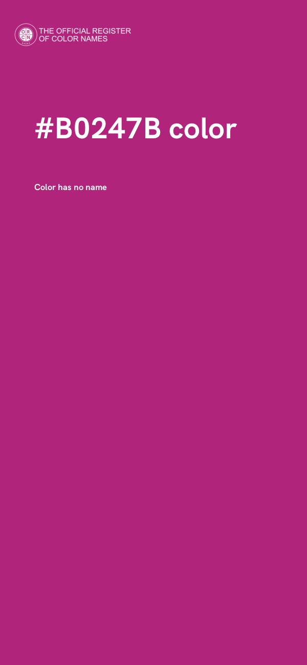 #B0247B color image
