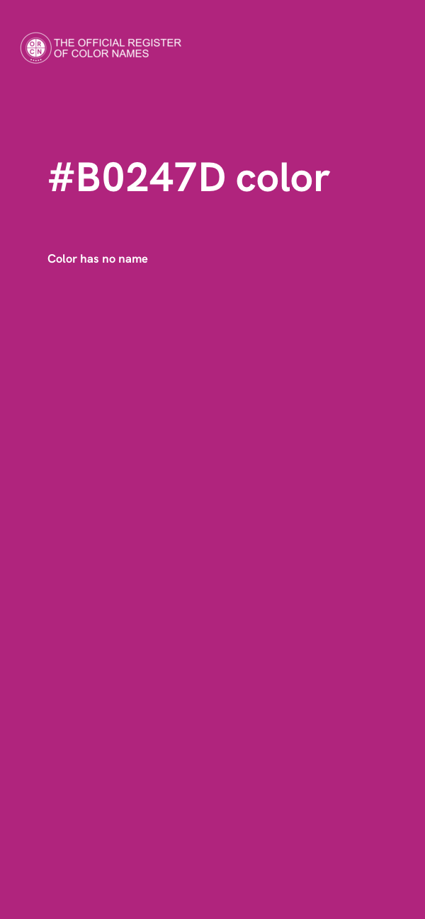 #B0247D color image