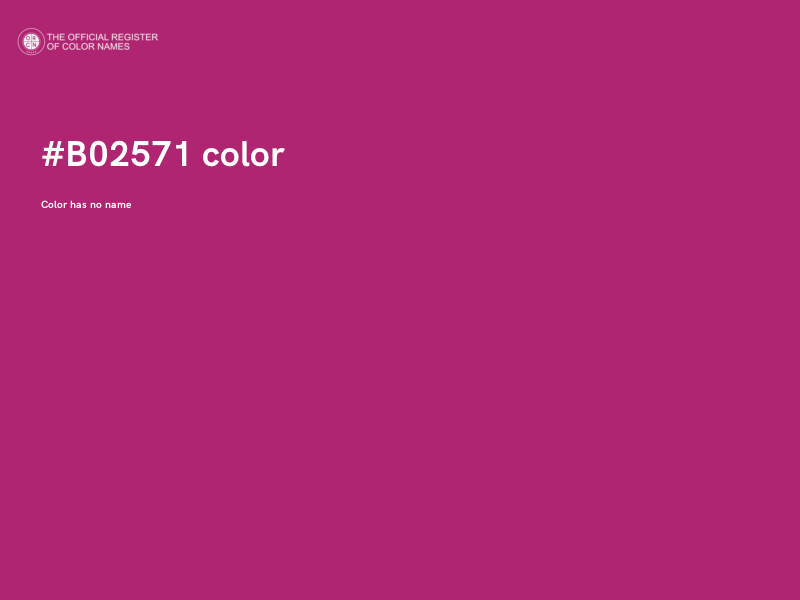 #B02571 color image