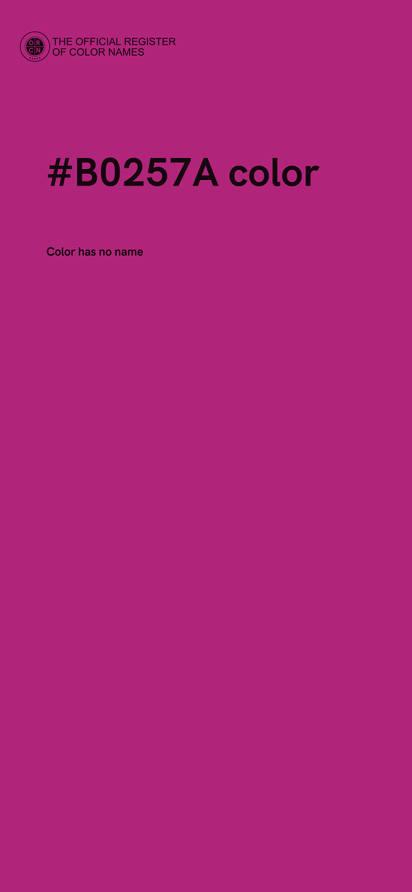 #B0257A color image