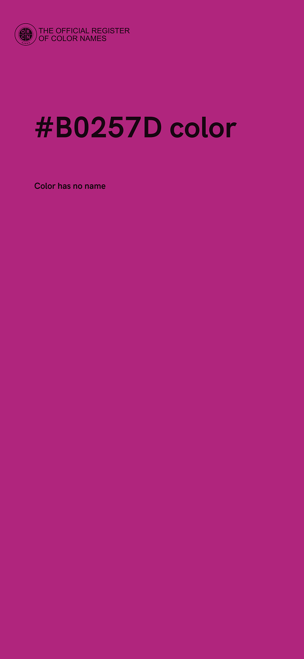 #B0257D color image