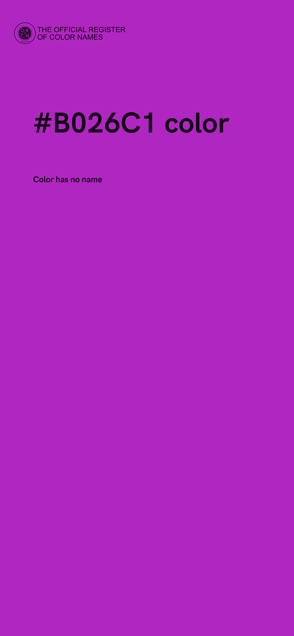 #B026C1 color image