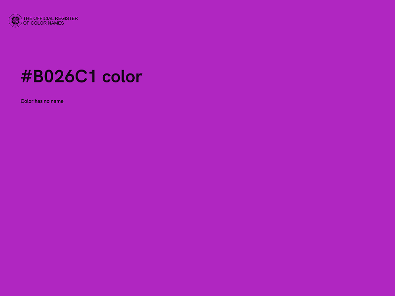 #B026C1 color image