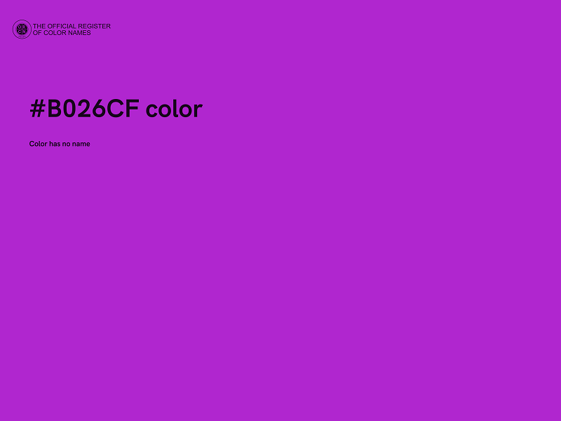 #B026CF color image