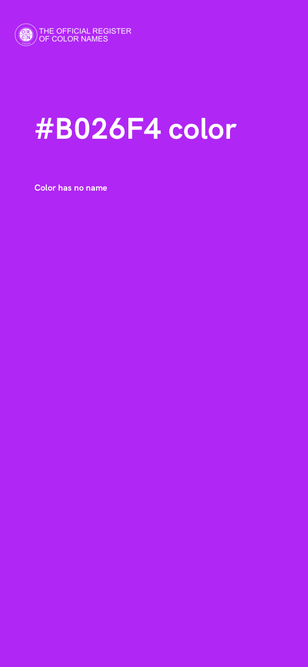 #B026F4 color image