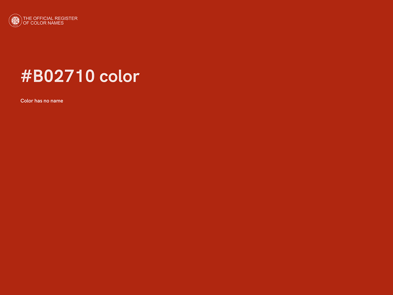 #B02710 color image