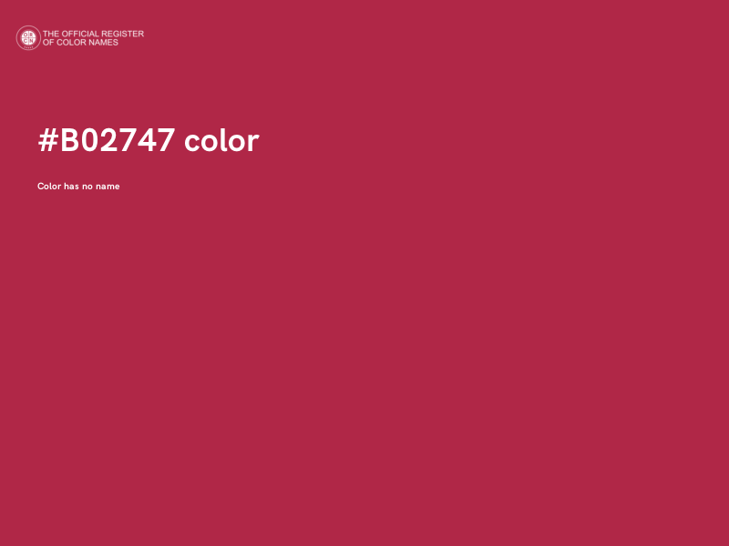 #B02747 color image