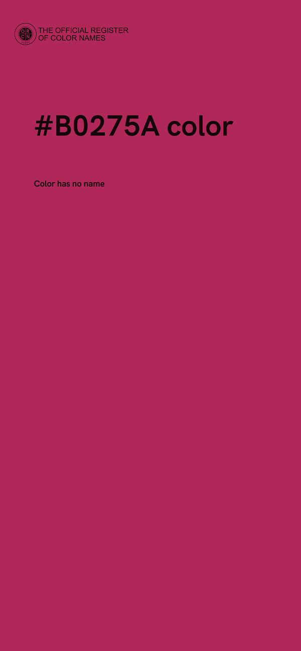 #B0275A color image