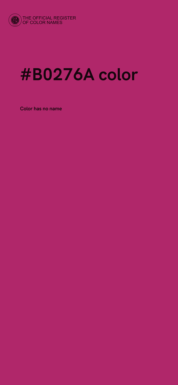 #B0276A color image