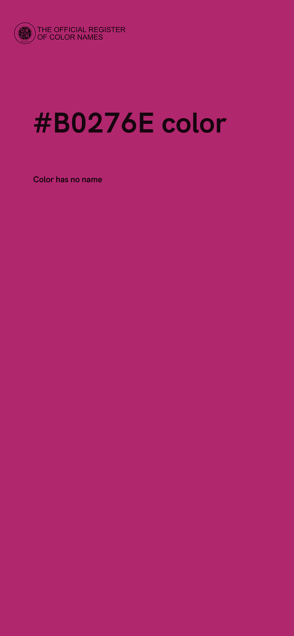 #B0276E color image