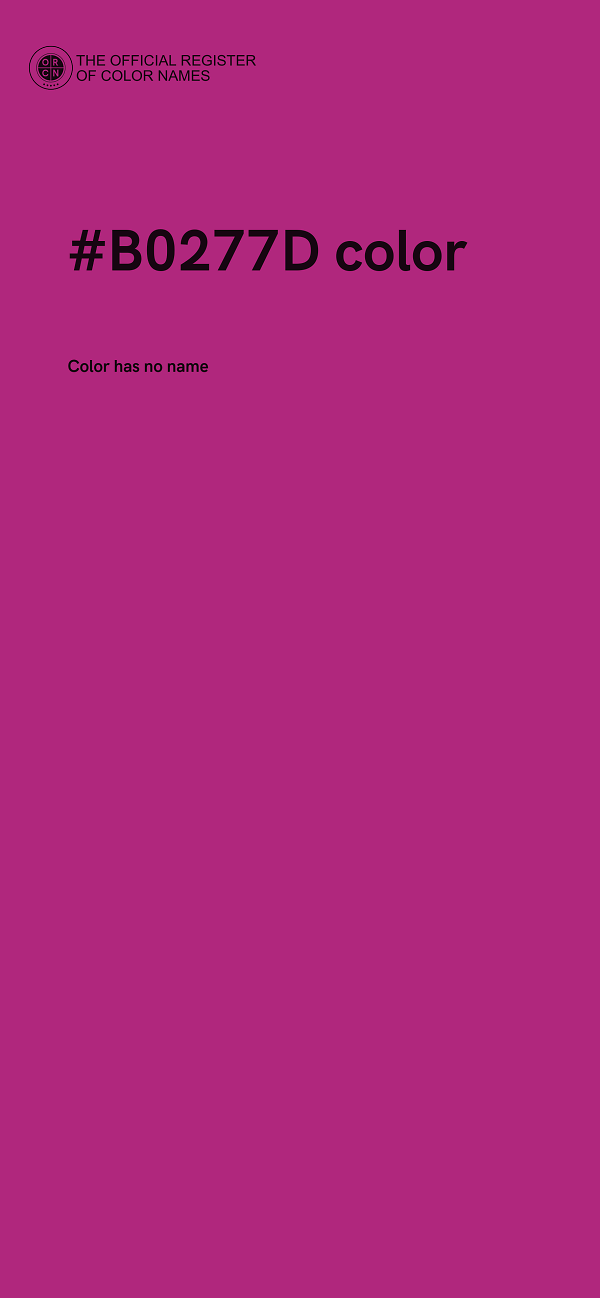 #B0277D color image