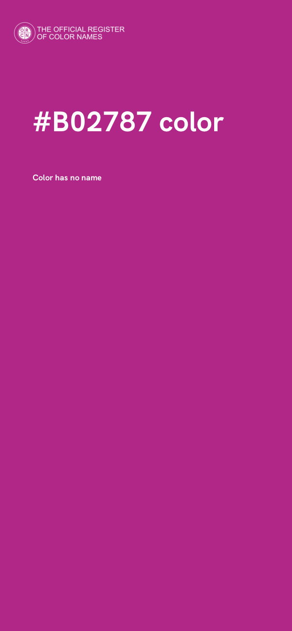#B02787 color image