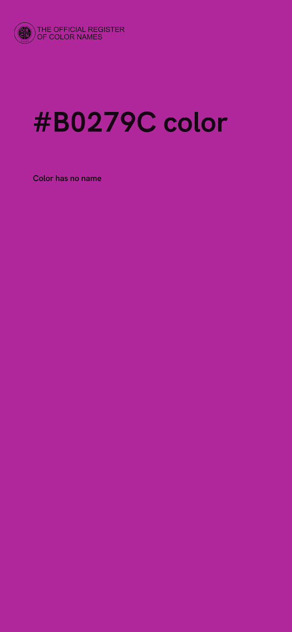 #B0279C color image