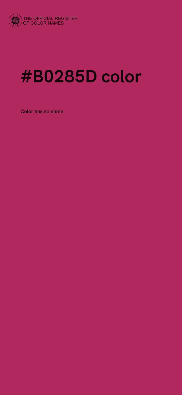 #B0285D color image
