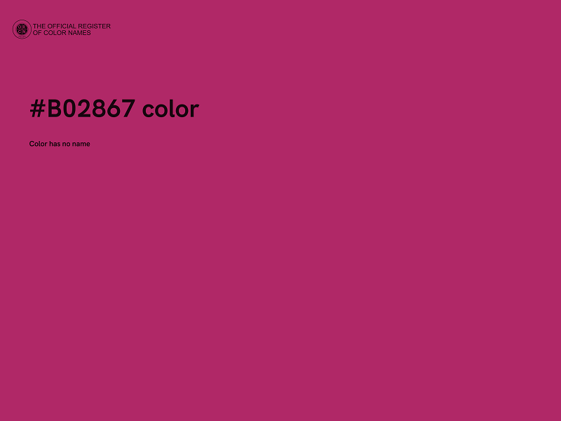 #B02867 color image