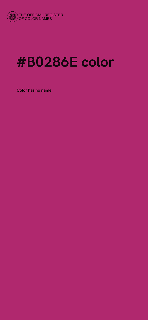 #B0286E color image