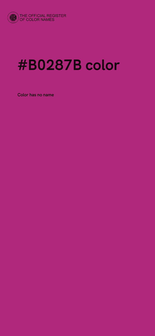 #B0287B color image