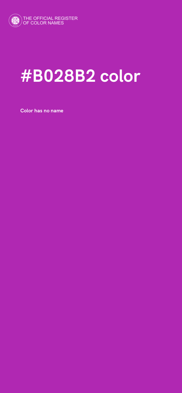 #B028B2 color image