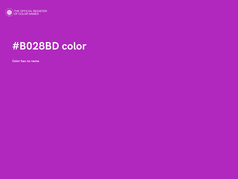 #B028BD color image