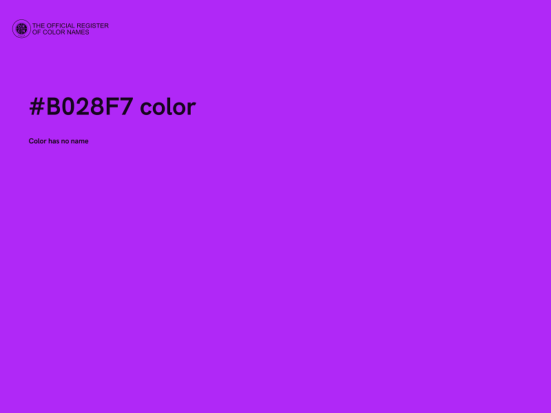 #B028F7 color image