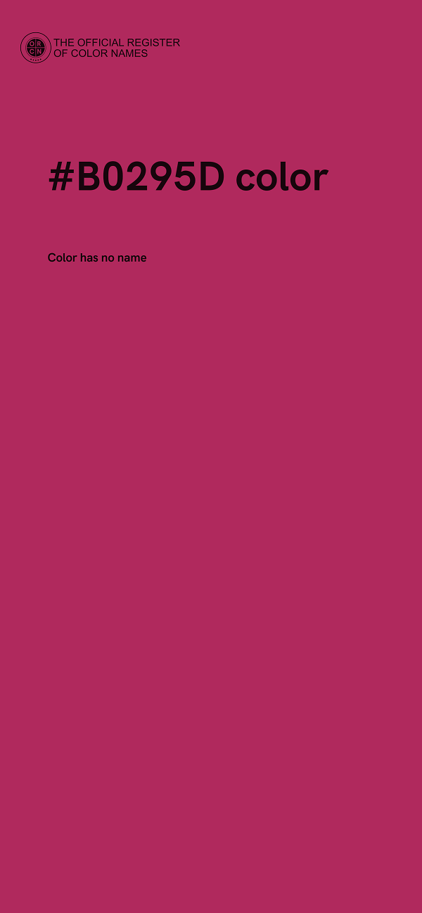 #B0295D color image