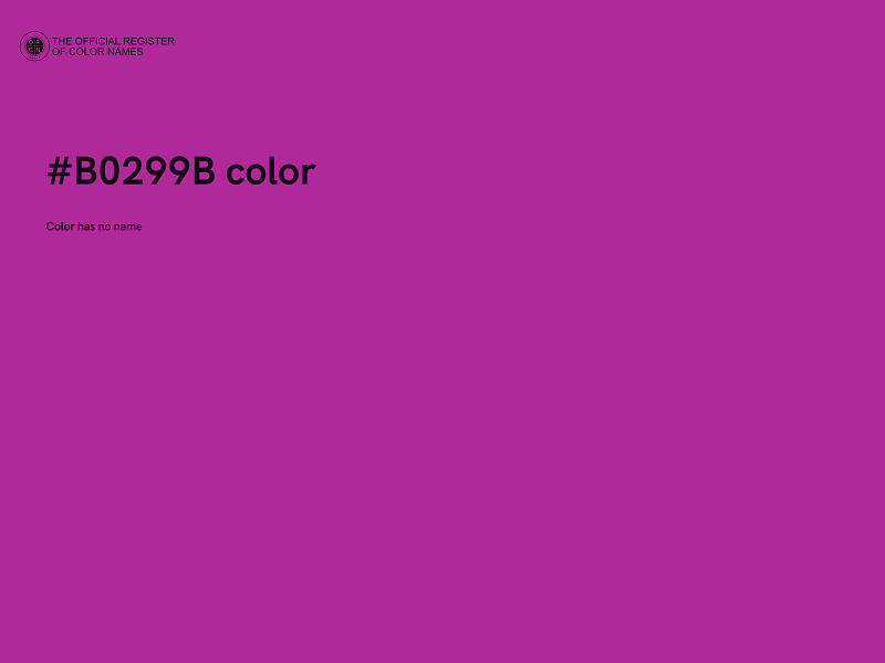 #B0299B color image