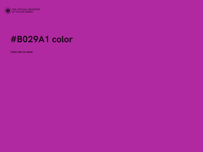 #B029A1 color image