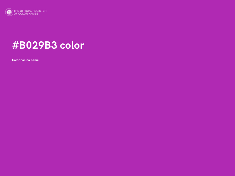 #B029B3 color image