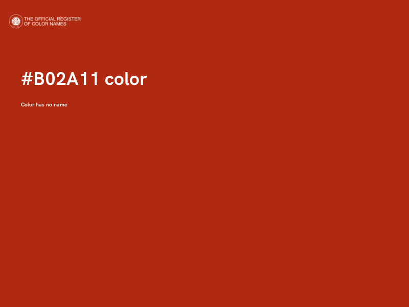 #B02A11 color image