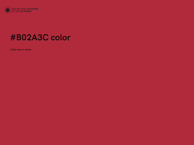 #B02A3C color image