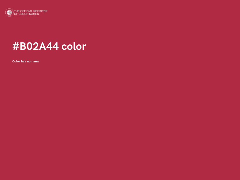 #B02A44 color image