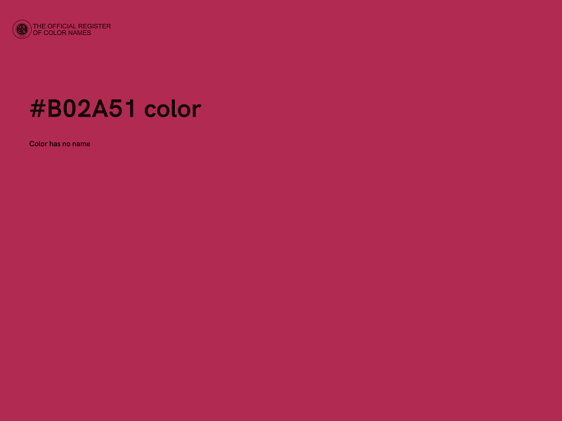 #B02A51 color image