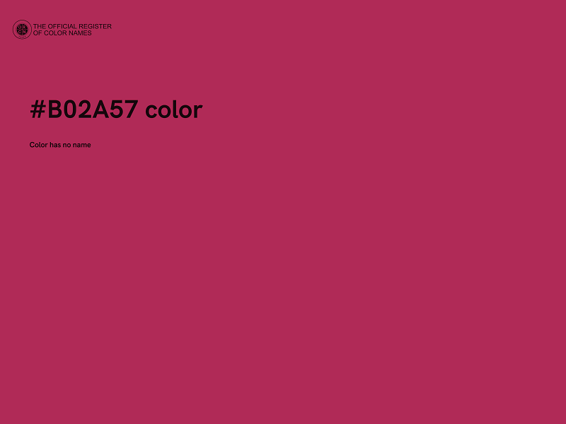 #B02A57 color image